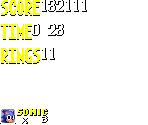HUD (Sonic Chaos, Genesis-Style)