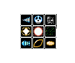 Mega Man 4 Weapons Icons (Wily Wars-Style)