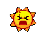 Image result for Angry sun sprite