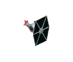 Imperial Tie Fighter Damaged Spinning