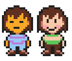 Frisk & Chara (Mother 3-Style)