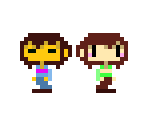 Frisk & Chara (Cave Story-Style)