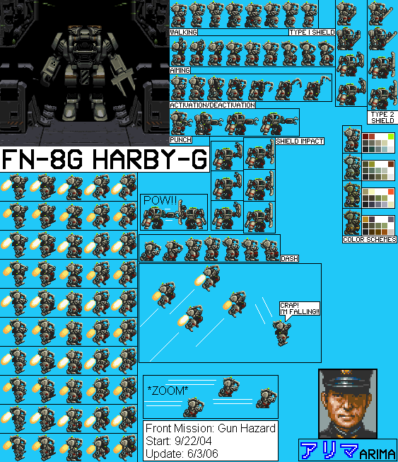 Front Mission: Gun Hazard (JPN) - FN-8G Harby-G