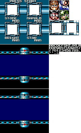 Mega Man - Stage Select & Start
