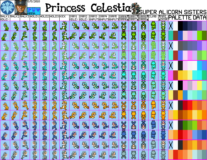Super Pony All-Stars: Super Alicorn Sisters (Hack) - Princess Celestia (Frog Suit)