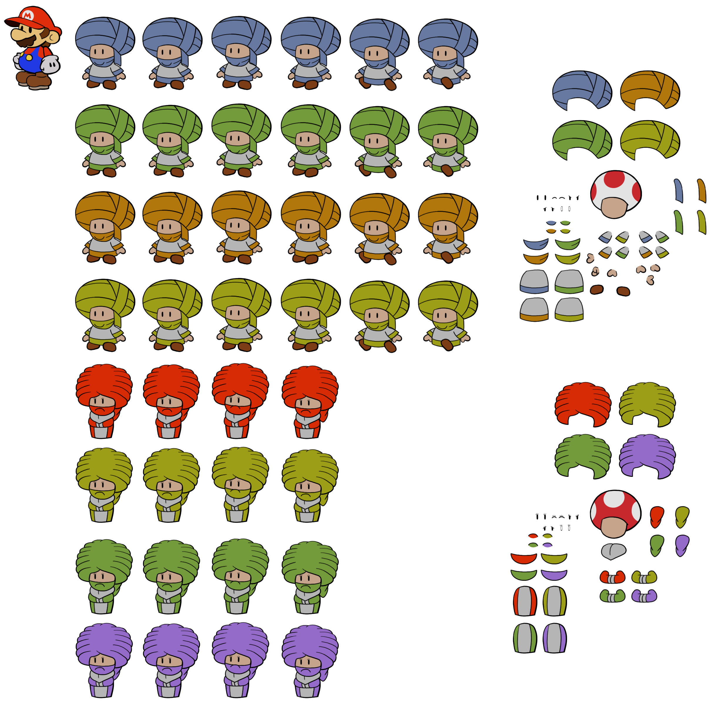 Dry Dry Toads (Paper Mario-Style)