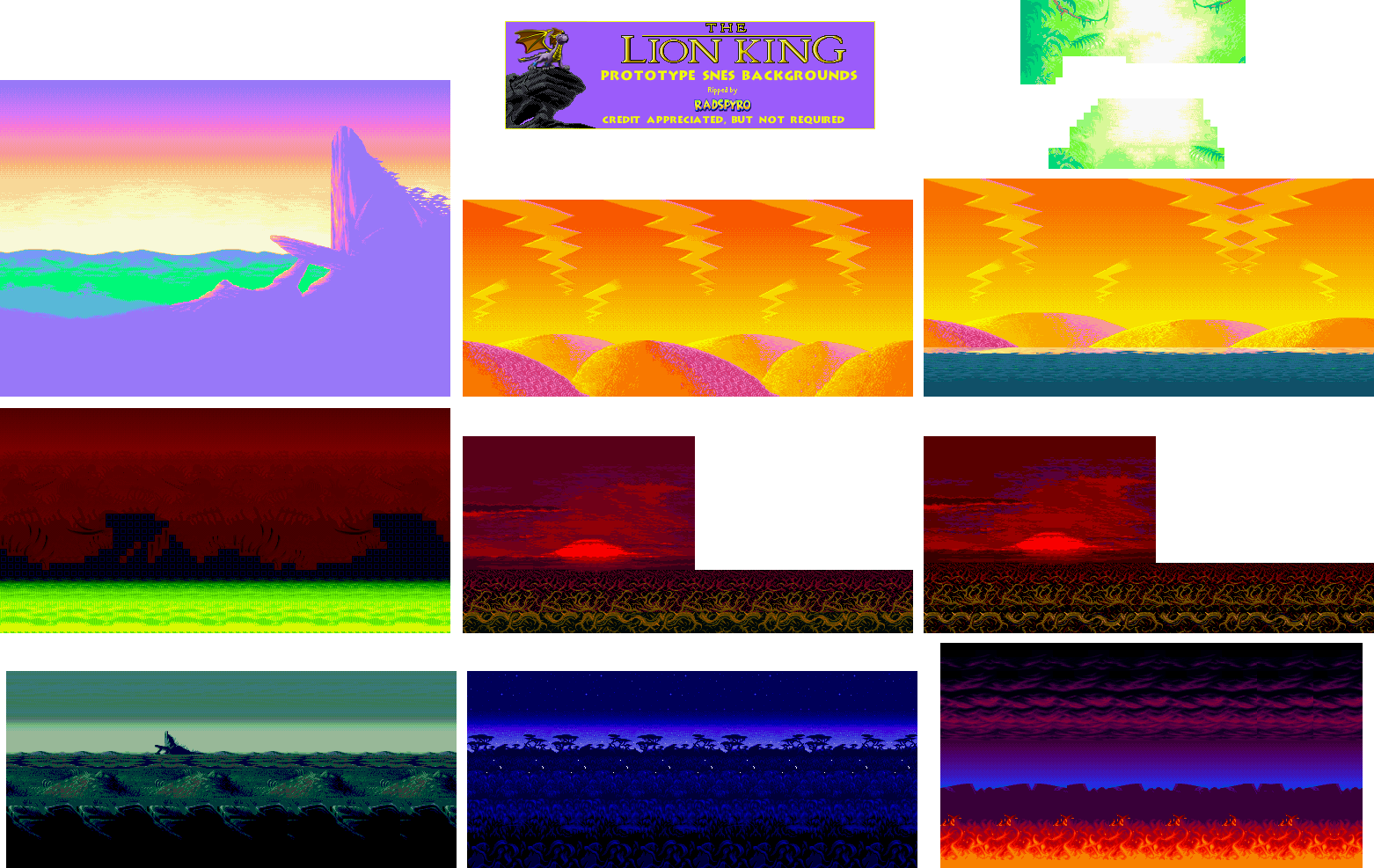 The Lion King - Backgrounds (Prototype)