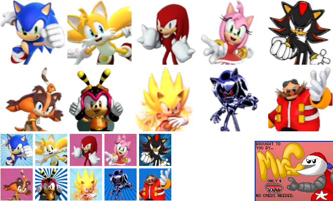 Master Fighter Sonic Robot (Bootleg) - Character Icons