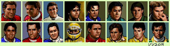 Super Monaco GP - Portraits