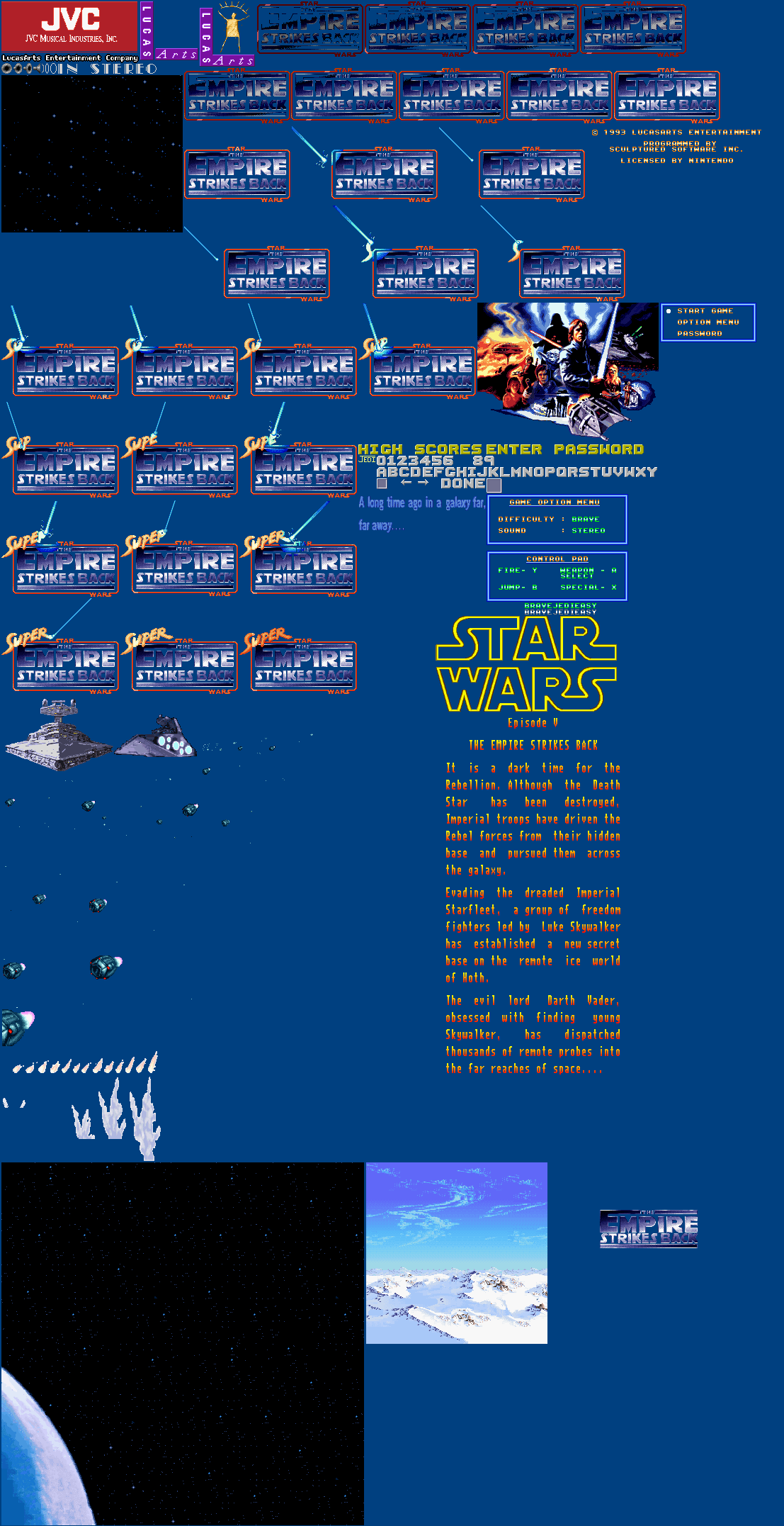 Super Star Wars 2: The Empire Strikes Back - Title Screen