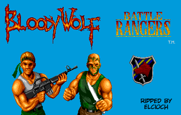 Bloody Wolf - Title Screen