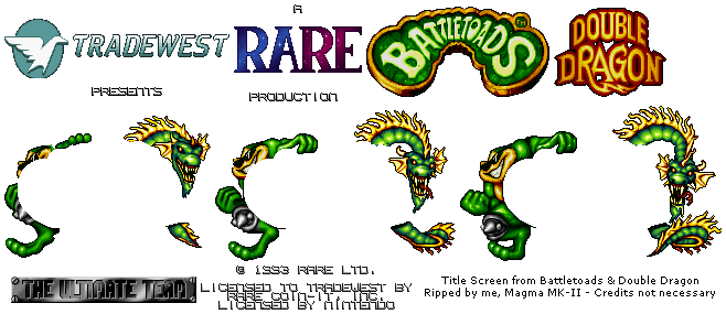 Battletoads & Double Dragon: The Ultimate Team - Title Screen
