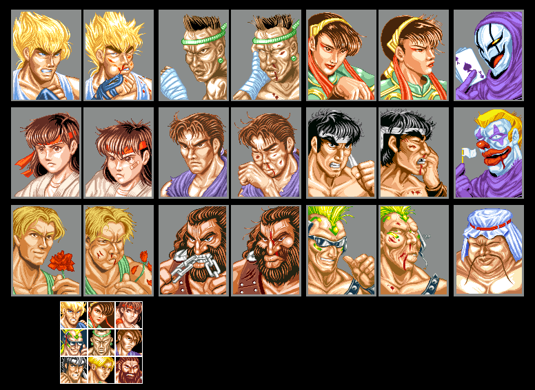 Fighter's History - Character Portraits