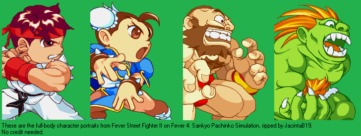 Fever 4: Sankyo Pachinko Simulation (JPN) - Fighter Portraits (Full-Body)