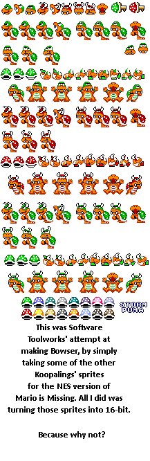 Bowser (Mario is Missing, Super Mario World-Style)