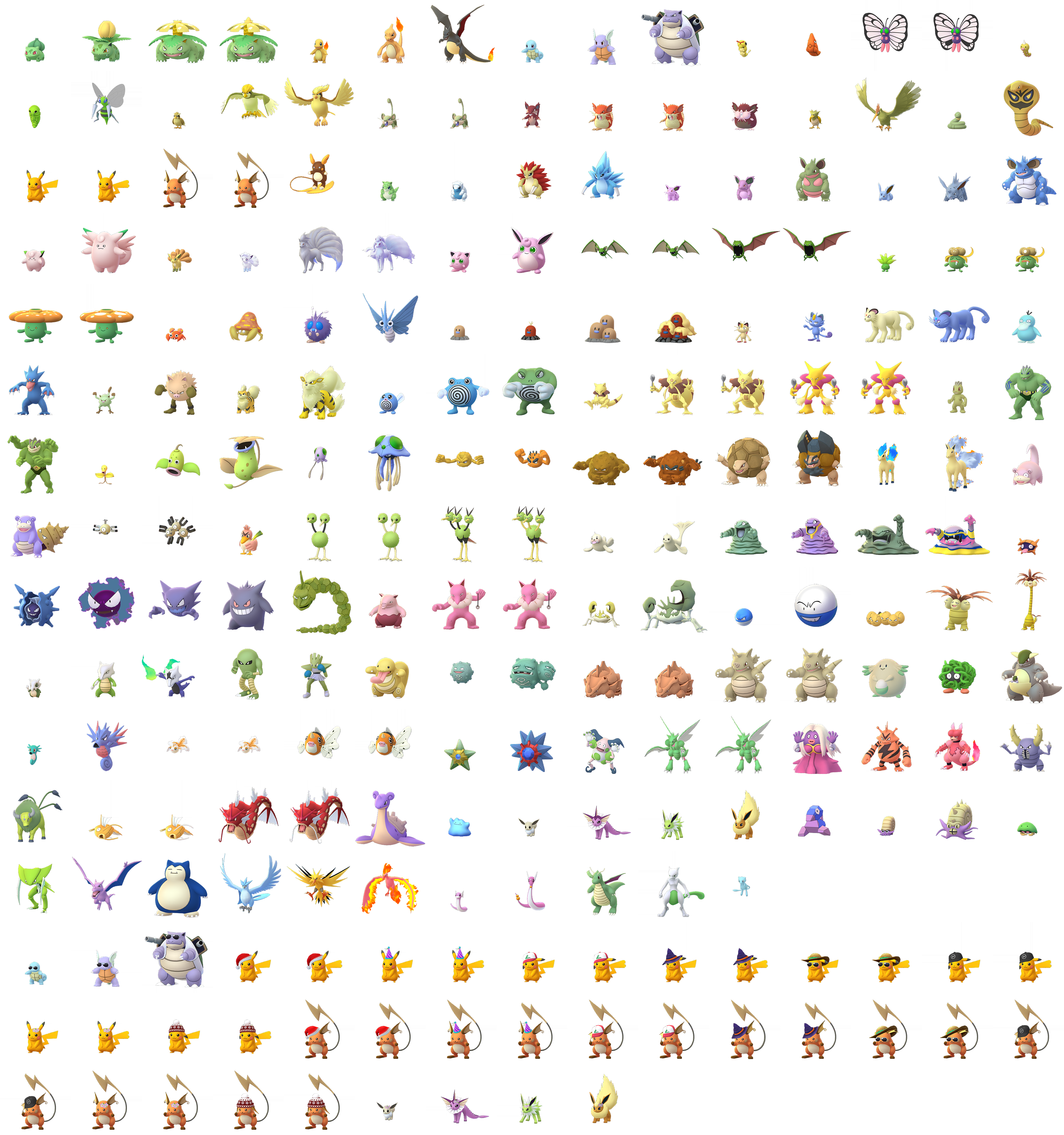 Pokémon (1st Generation, Shiny)