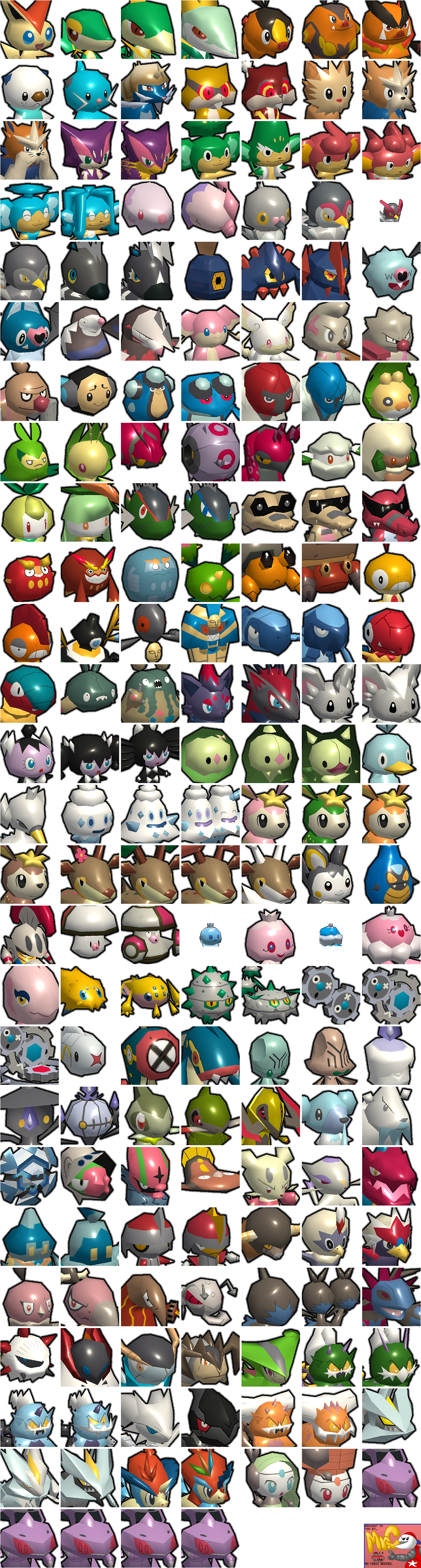 Pokémon Rumble Rush - Pokémon Icons (5th Generation)