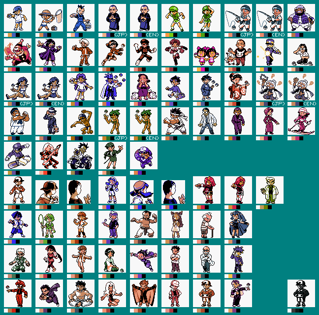Pokémon Crystal - Characters (Battle)