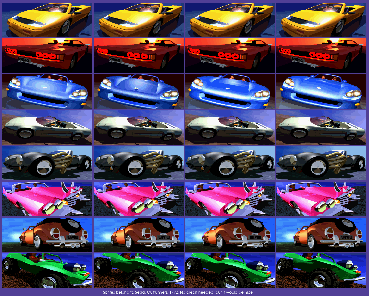 OutRunners - Car Portrait Animations