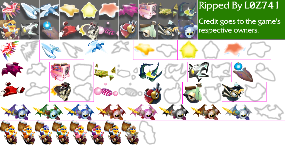 Kirby Air Ride - Character Select