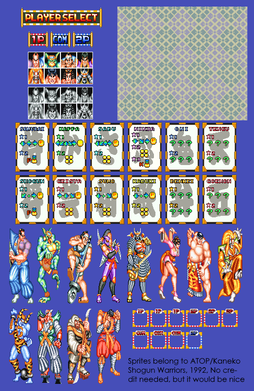 Shogun Warriors / Fujiyama Buster - Fighter Select