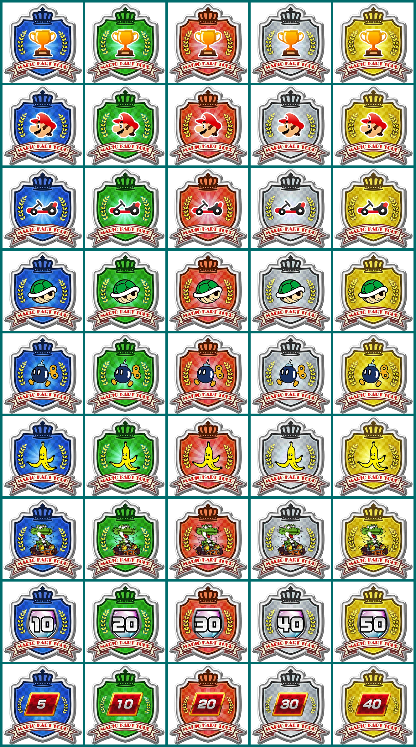 Mario Kart Tour - Ranked Badges