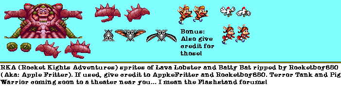 Lava Lobster and Batty Bat