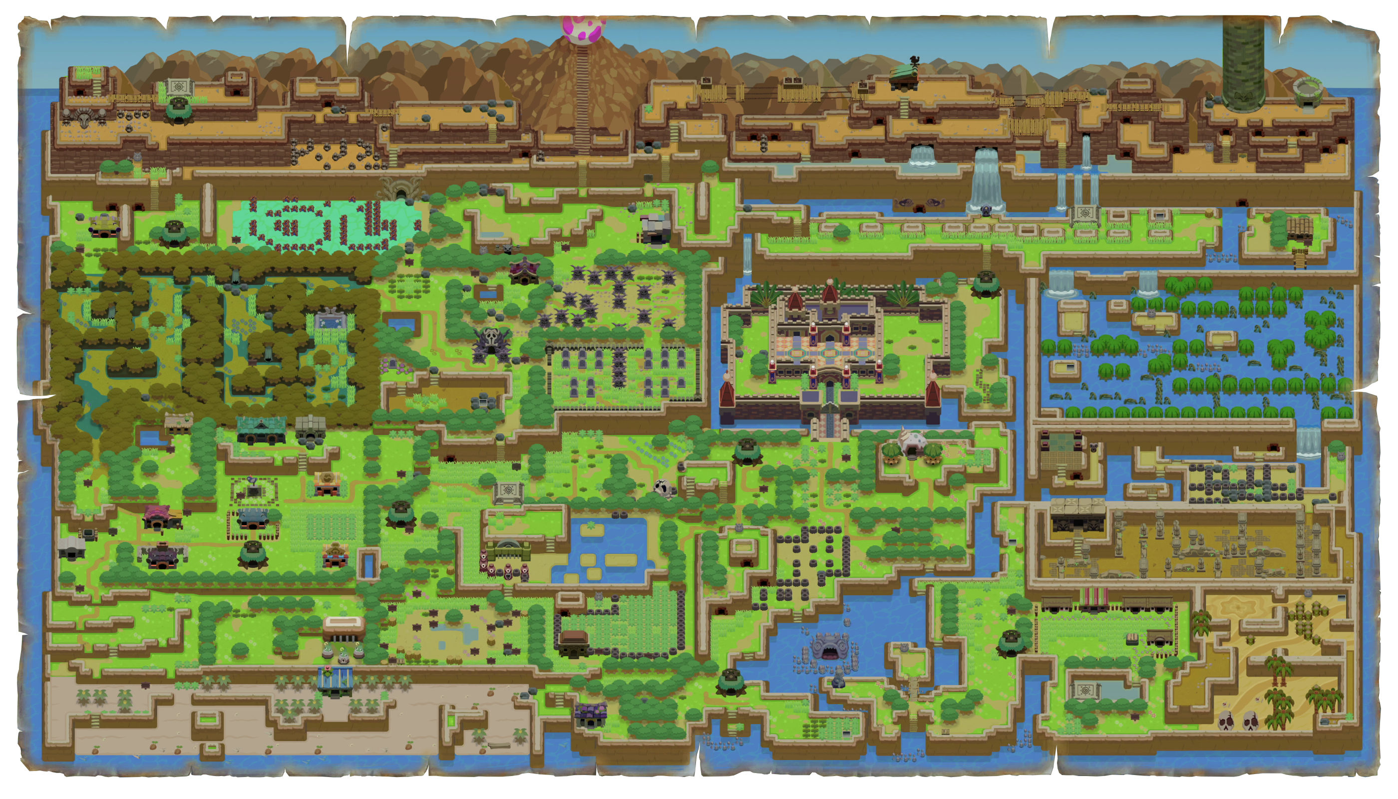 The Legend of Zelda: Link's Awakening - World Map