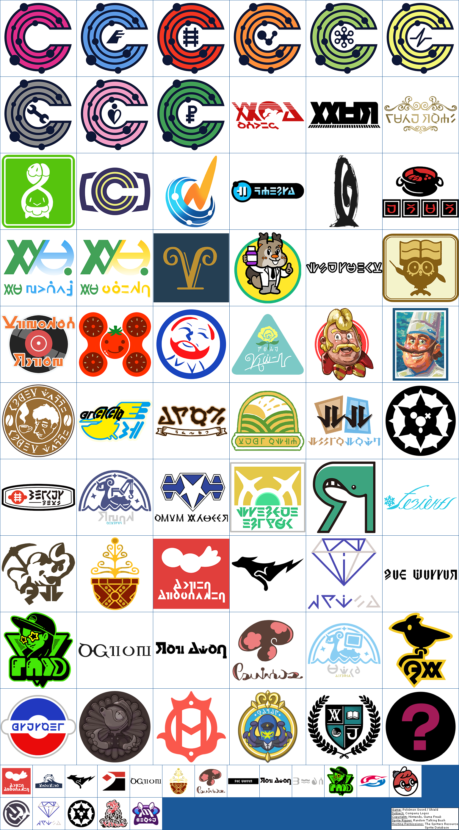 Pokémon Sword / Shield - Company Logos