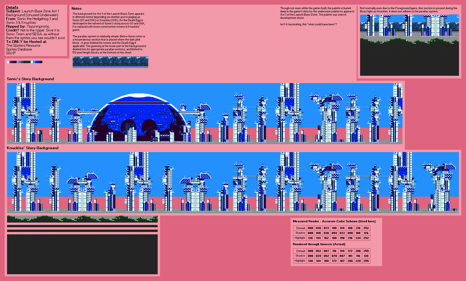 Sonic the Hedgehog 3 - Launch Base Zone Act 1 Background (Underwater)