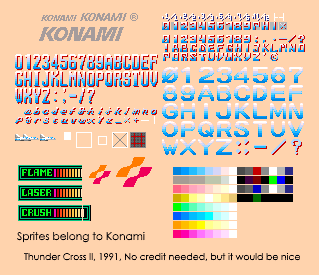 Thunder Cross II - Text & HUD
