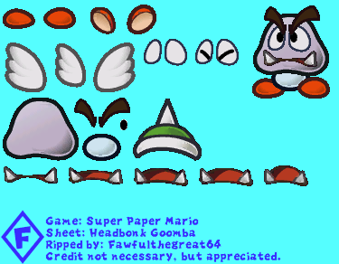 Super Paper Mario - Headbonk Goomba
