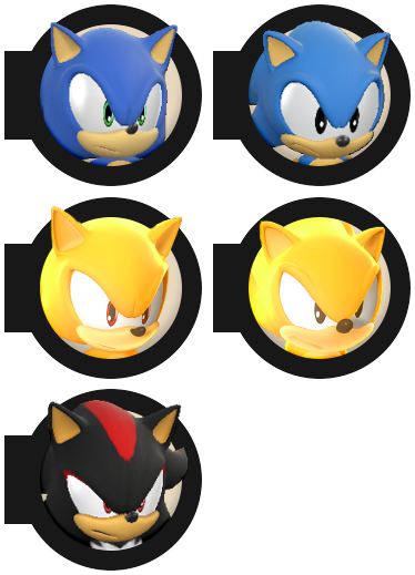 Sonic Forces - Playable Character Icons