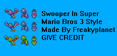 Mario Customs - Swoop (Super Mario Bros 3 SNES-Style)