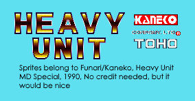 Heavy Unit: Mega Drive Special - Title Screen