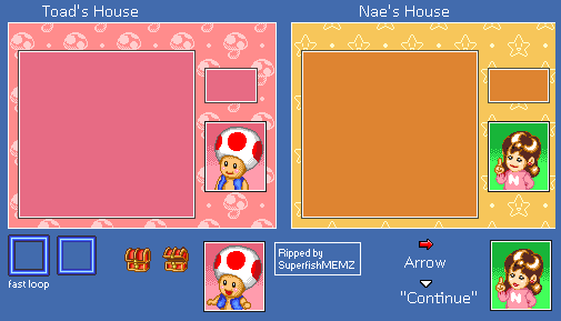 BS Super Mario Collection (JPN) - Toad's / Nae Yūki's House