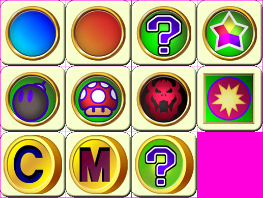 Mario Party 4 - Spaces & Bonuses Icons (Tutorial)