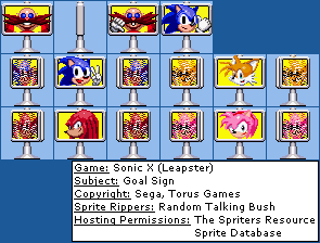 Sonic X (Leapster) - Goal Sign