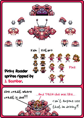 Gunstar Super Heroes - Pinky Roader