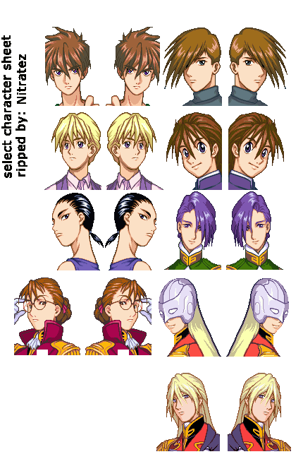 Gundam Wing: Endless Duel (JPN) - Character Avatars