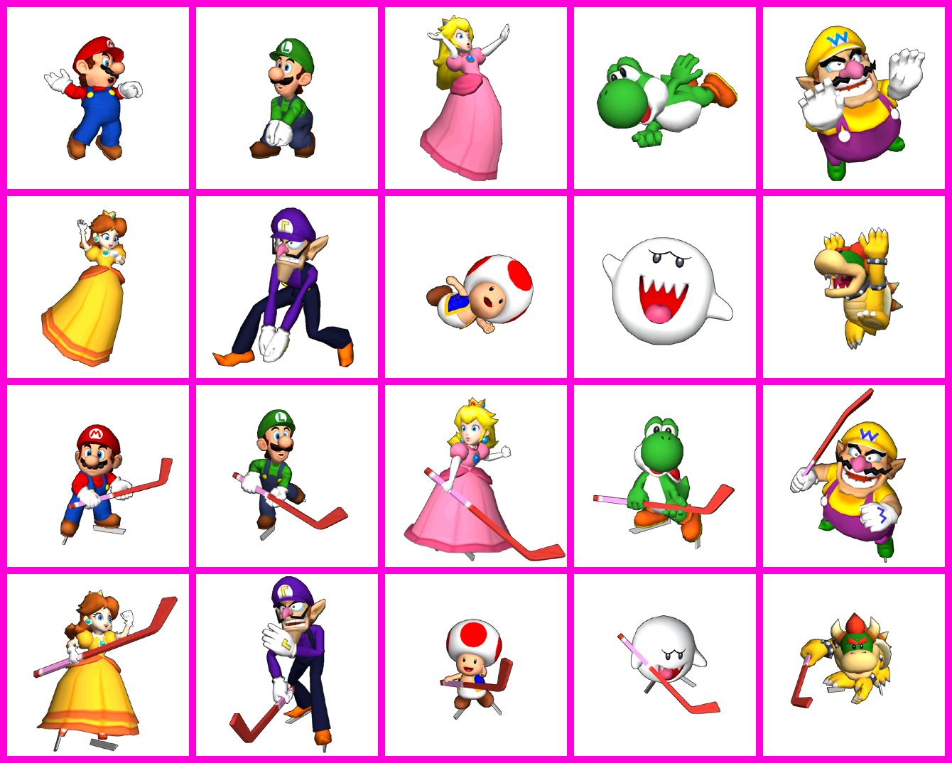 Mario Party 5 - Characters (Beach Volleyball & Ice Hockey)