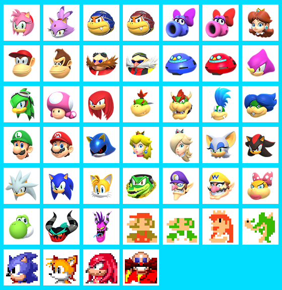 Mario & Sonic at the Olympic Games Tokyo 2020 - Character Icons (Small)