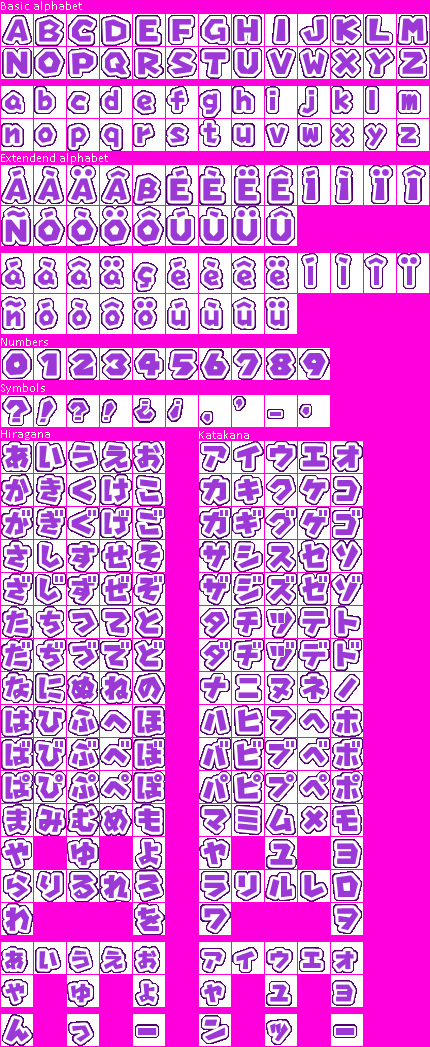 Mario Party 6 - Minigame Instructions Font