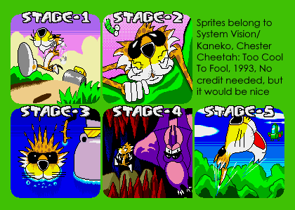 Chester Cheetah: Too Cool To Fool - Stage Intro Screens