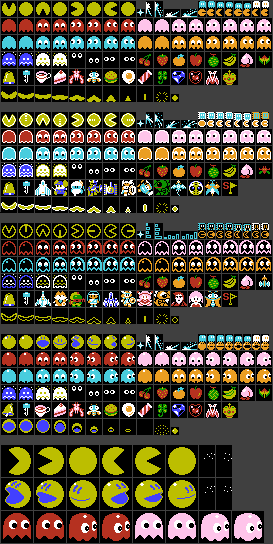 Pac-Man Championship Edition (Namco Museum Archives / Namcot Collection) - General Sprites