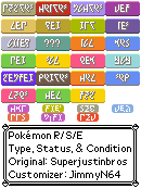 Pokémon Customs - Type & Status (Klingon) (R/S/E)