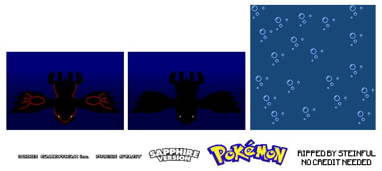 Pokémon Ruby / Sapphire - Title Screen (Sapphire)