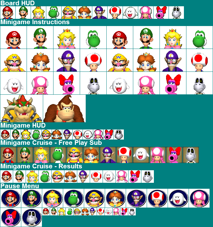 Mario Party 7 - General Icons