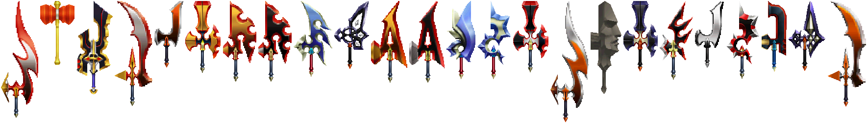 Kingdom Hearts: 358/2 Days - Axe Swords