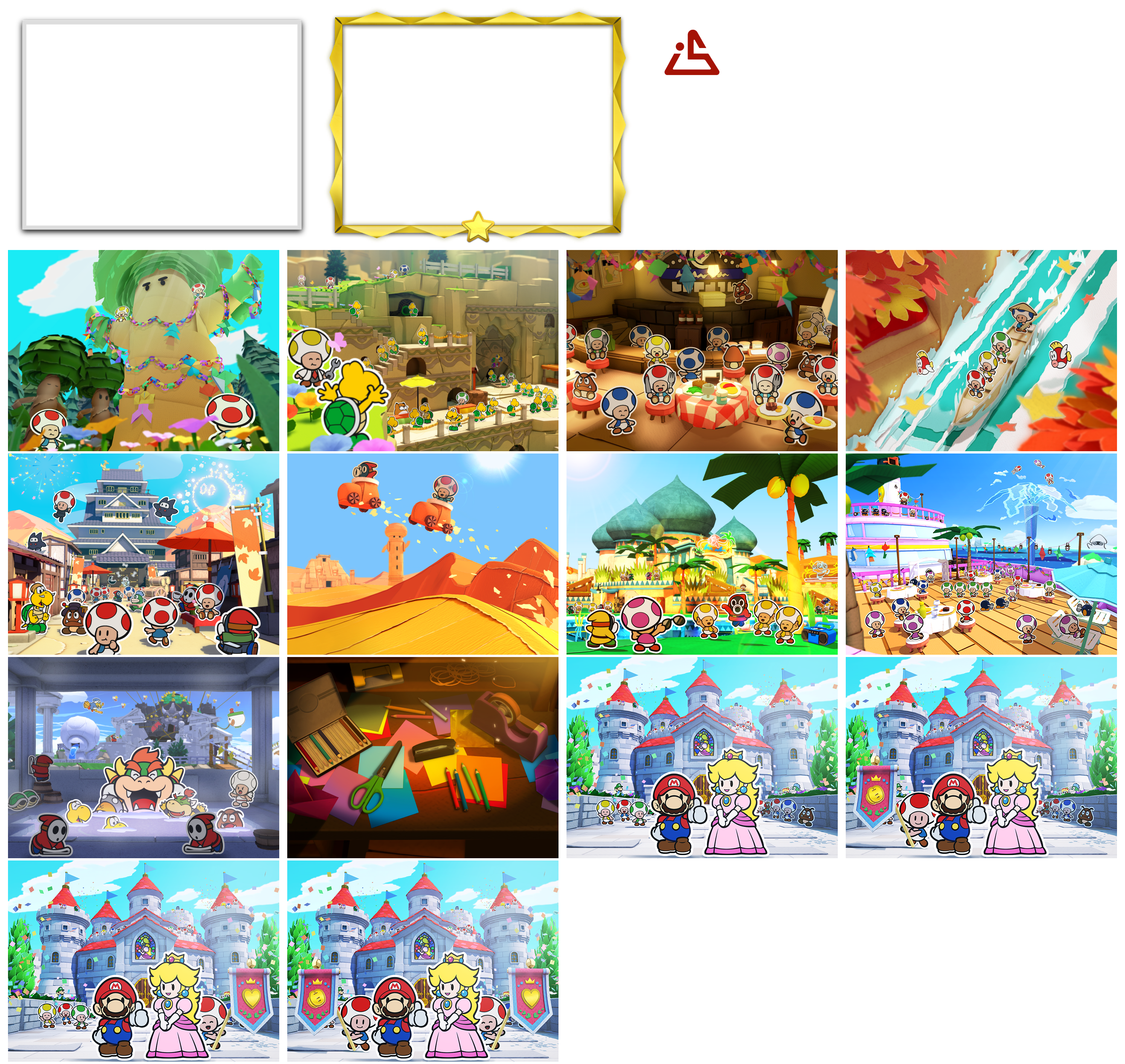 Paper Mario: The Origami King - Credits Images